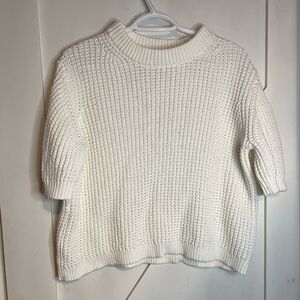 French Connection White Crew Neck Sweater